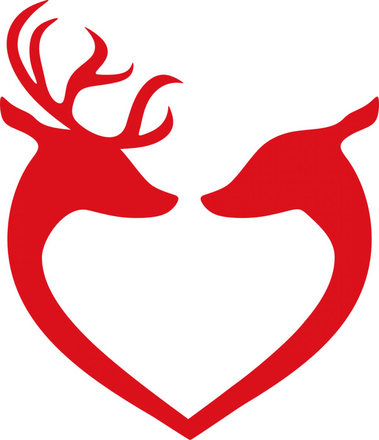 reindeer love christmas decoration  svg vector