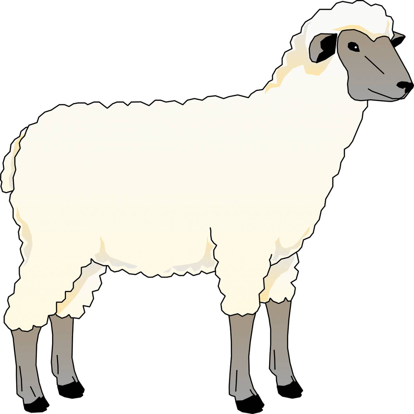 sheep animal barn farm mammal  svg vector