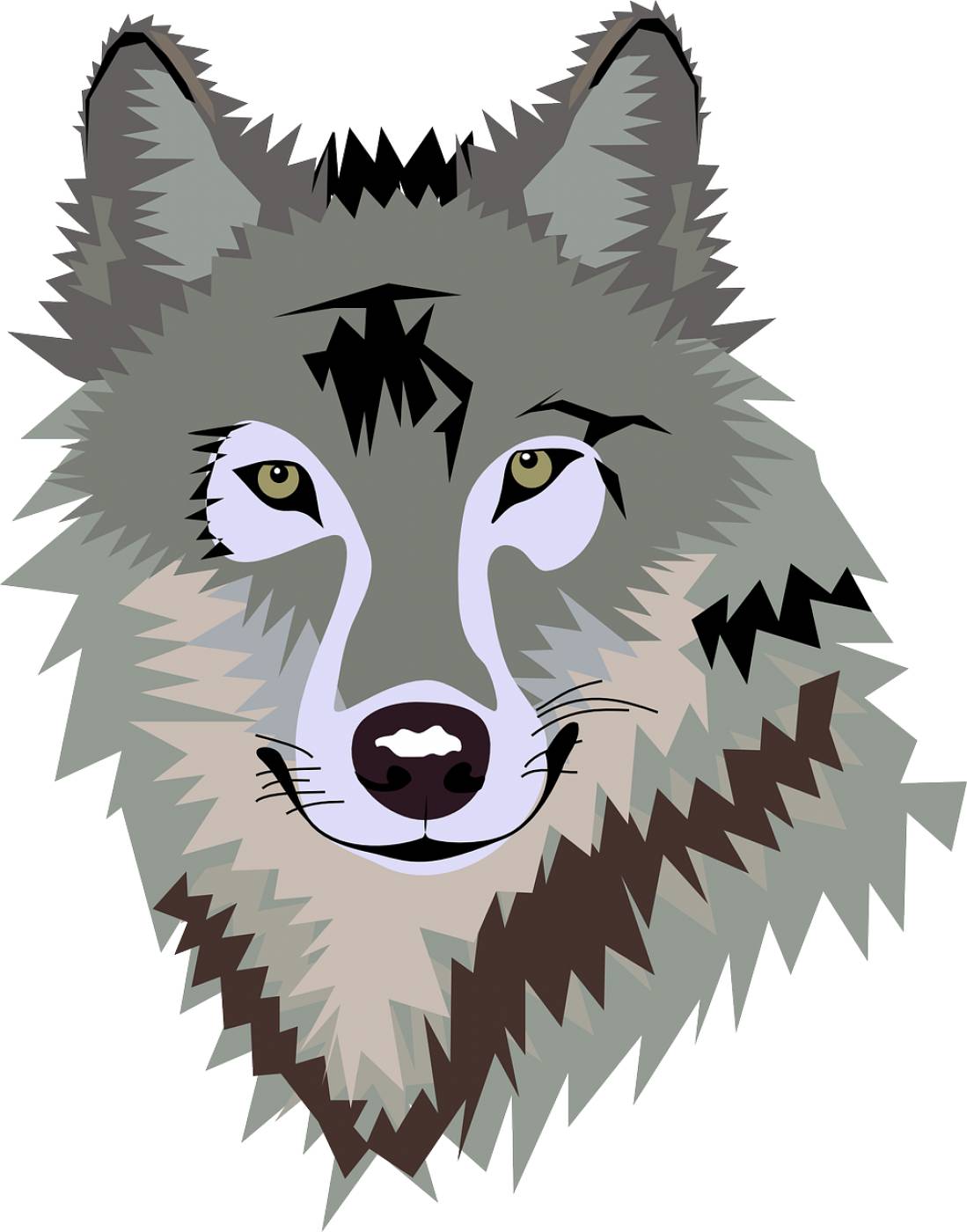 wolf animal happy grey wolf wolf  svg vector