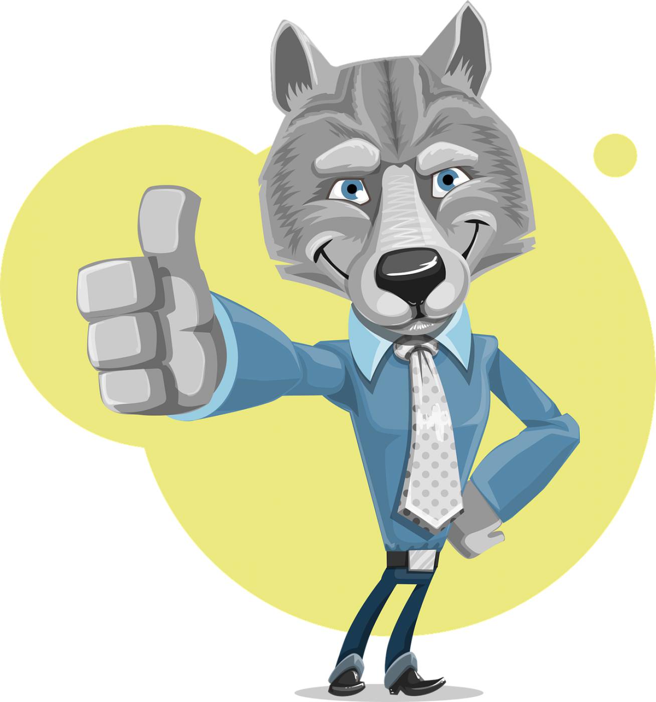 wolf corporate cute business  svg vector