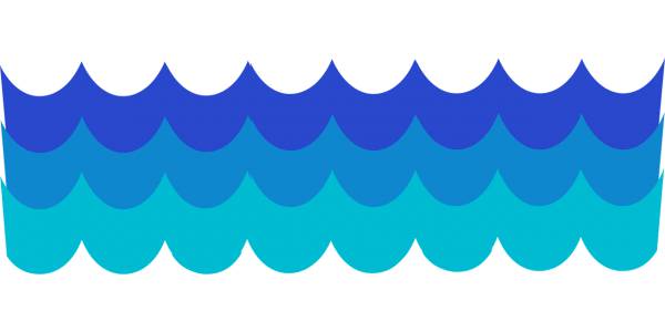 blue water pattern sea tide waves  svg vector cut file