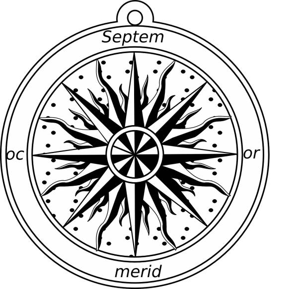 cartography mapping compass  svg vector cut file