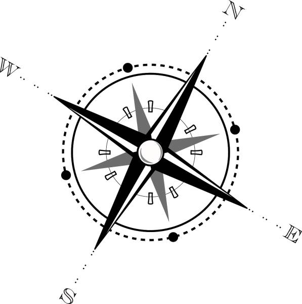 compass map navigation wind rose  svg vector cut file