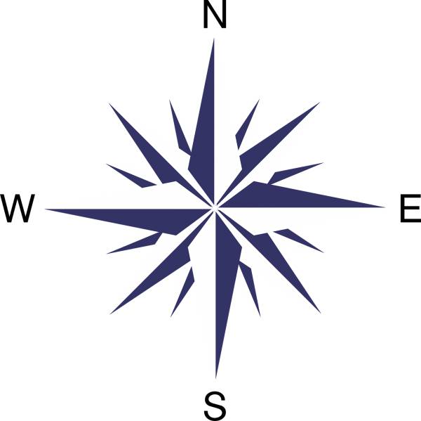 compass rose wind directions  svg vector cut file