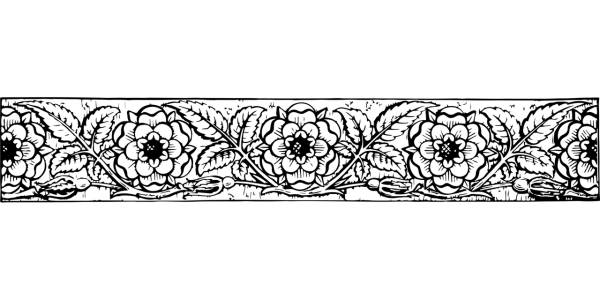 floral ornamental divider ornament  svg vector cut file