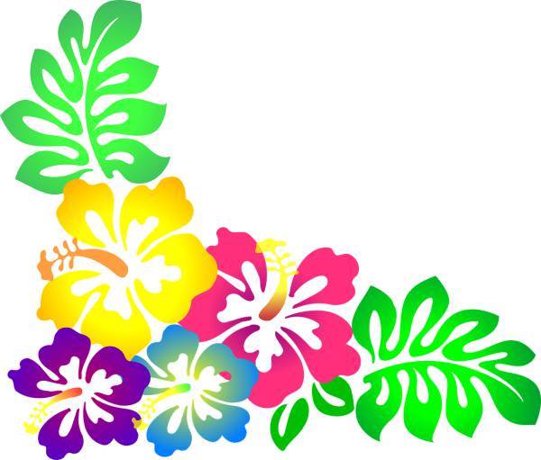 flower hawaii hibiscus luau  svg vector cut file
