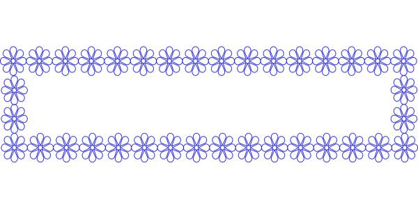 frame outline edge blossom bloom  svg vector cut file