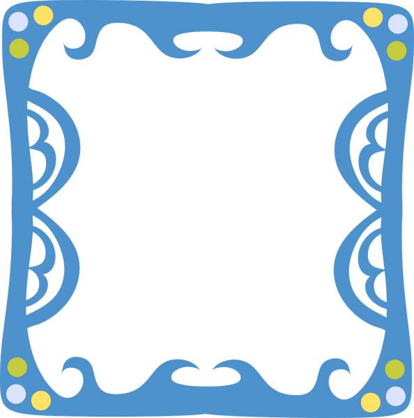 funky frame ornate decorative  svg vector cut file
