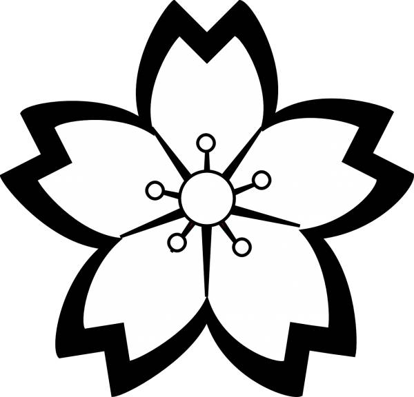 lily flower blossom outline lily  svg vector cut file
