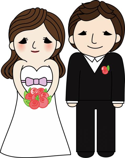 marriage groom priest couple  svg vector cut file