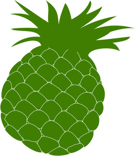 pineapple green food fruit health  svg vector cut file