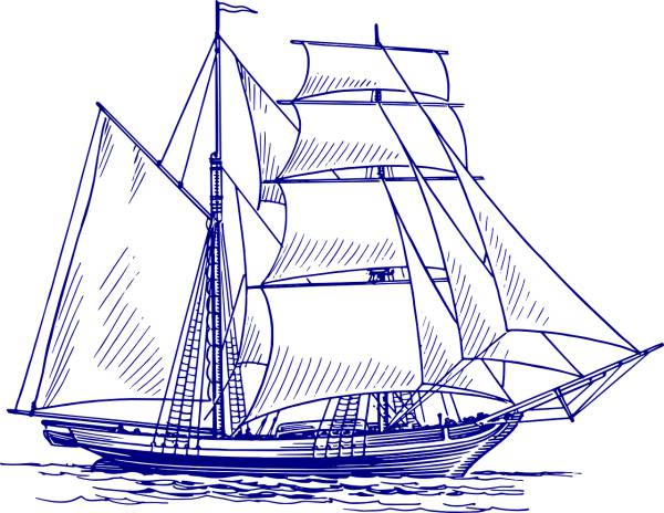 sailing ship ship sailing vessel  svg vector cut file