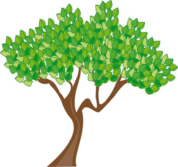 season summer tree leaves green  svg vector cut file