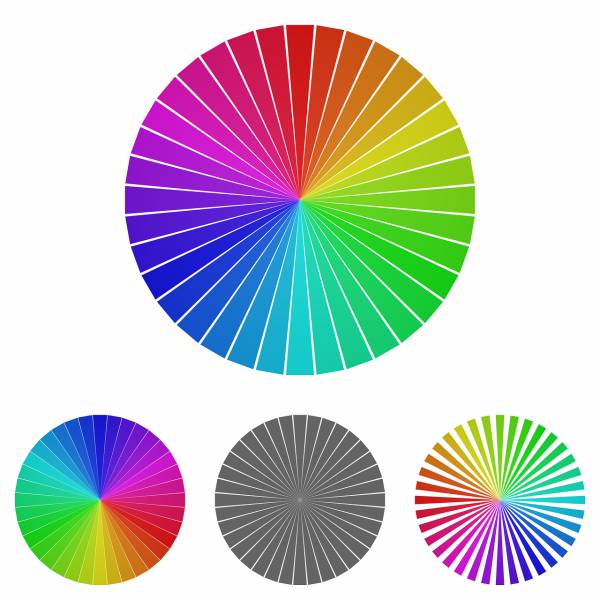 spectrum color palette wheel logo  svg vector cut file
