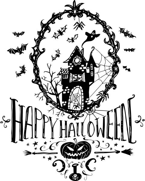 spooky halloween pumpkin season  svg vector cut file