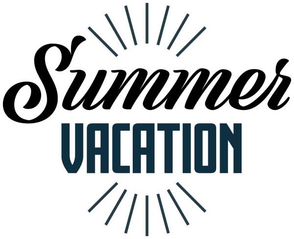 summer vacation sticker logo text  svg vector cut file