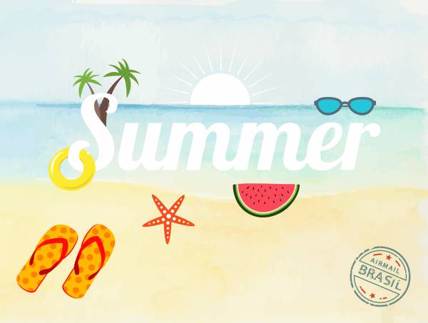 summer vacations vacation  svg vector cut file
