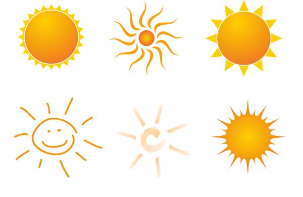 sun summer drawing logo shine  svg vector cut file