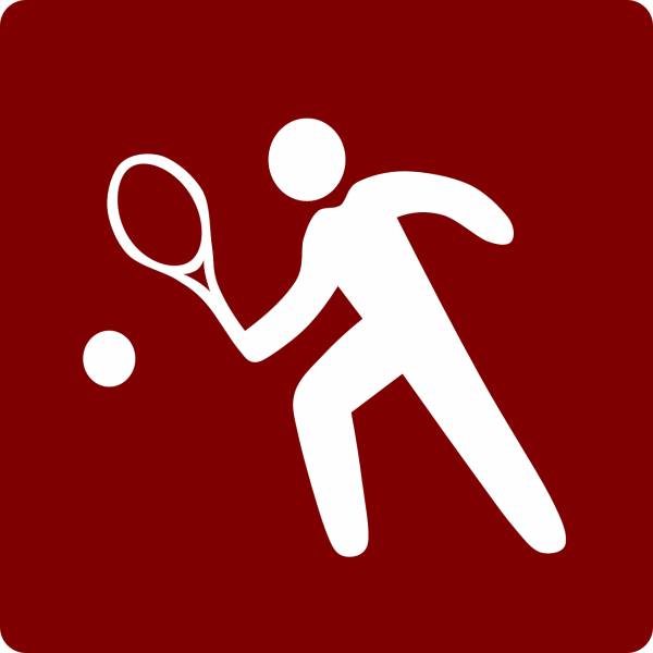 tennis red sports game play  svg vector cut file