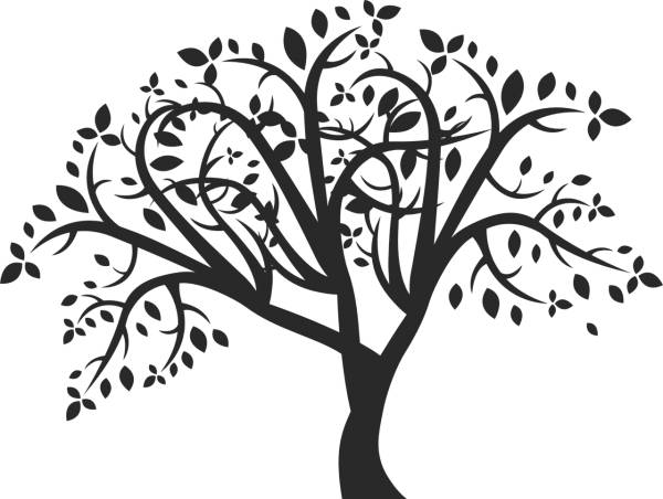 tree family nature spring summer  svg vector cut file