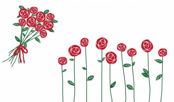 valentines day roses ostrich love  svg vector cut file