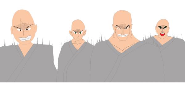 anger japan anime japanese monk  svg vector cut file