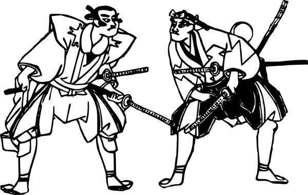 angry culture fight history japan  svg vector cut file