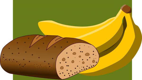 banana bread brown food fruit  svg vector cut file