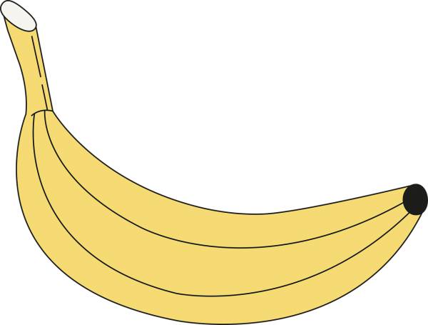banana fruit drawing icon healthy  svg vector cut file