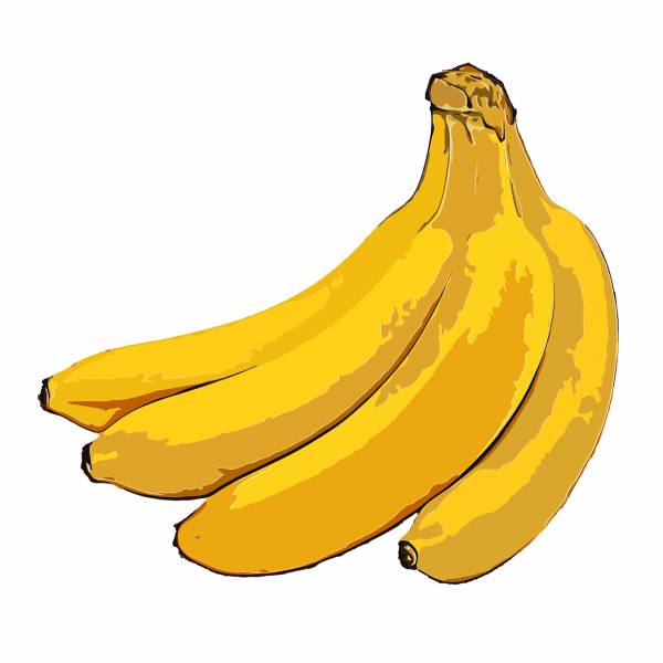 banana fruit food yellow healthy  svg vector cut file