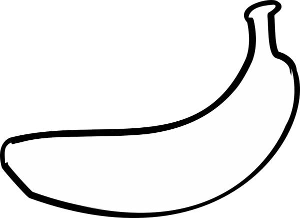 banana fruit outline banana banana  svg vector cut file