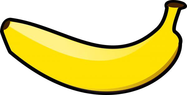 banana fruit yellow ripe food  svg vector cut file