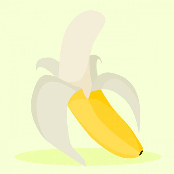 banana peeled banana food fruit  svg vector cut file