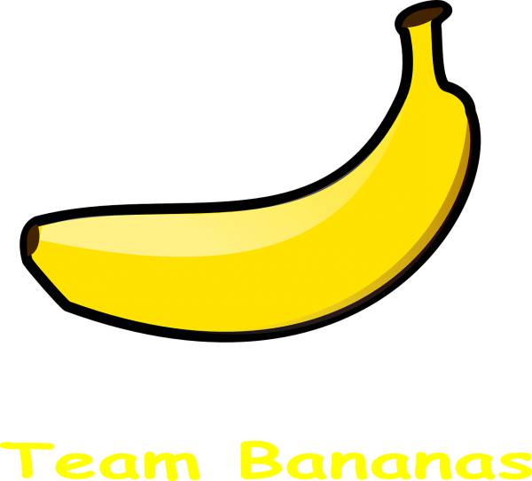 banana team logo fruit food fresh  svg vector cut file