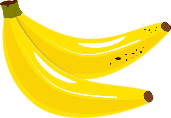 banana tropical yellow bananas  svg vector cut file