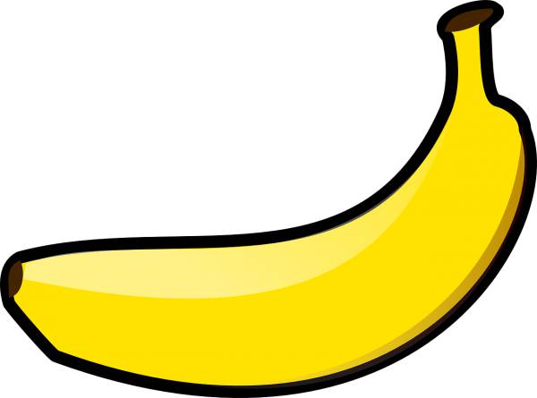 banana yellow fruit isolated food  svg vector cut file
