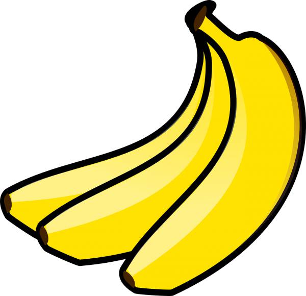 bananas food fruit fresh yellow  svg vector cut file