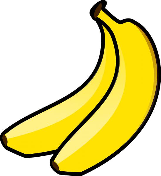 bananas pair food fruit isolated  svg vector cut file