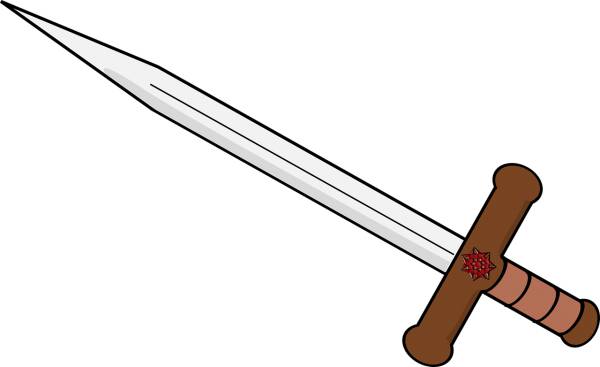 blade double edged fantasy sword  svg vector cut file