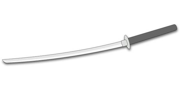 katana ninja sword weapon blade  svg vector cut file
