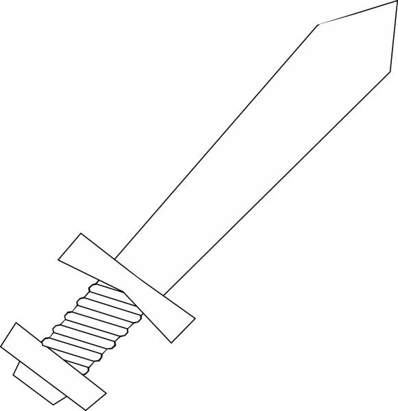 knife sword weapon dagger outlines  svg vector cut file