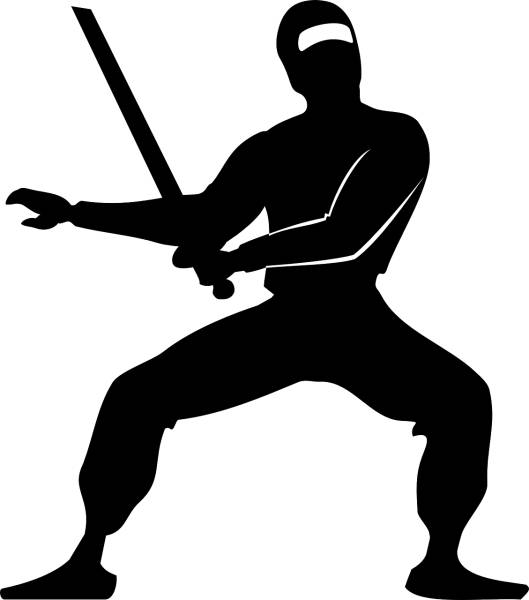 ninja japan fighter martial arts  svg vector cut file