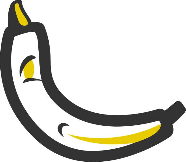 pictogram fruit banana take it easy  svg vector cut file