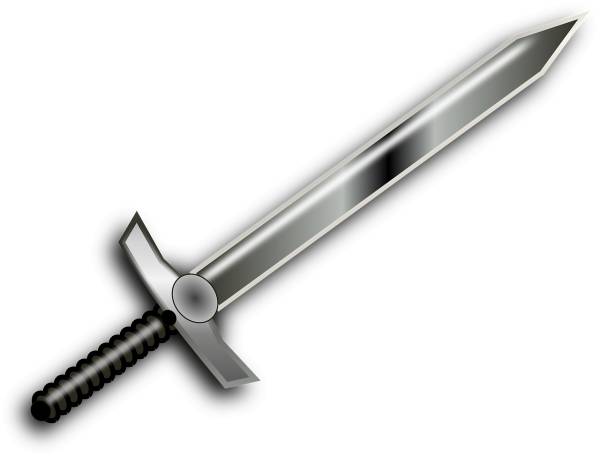 sword sharp ornate decorative  svg vector cut file