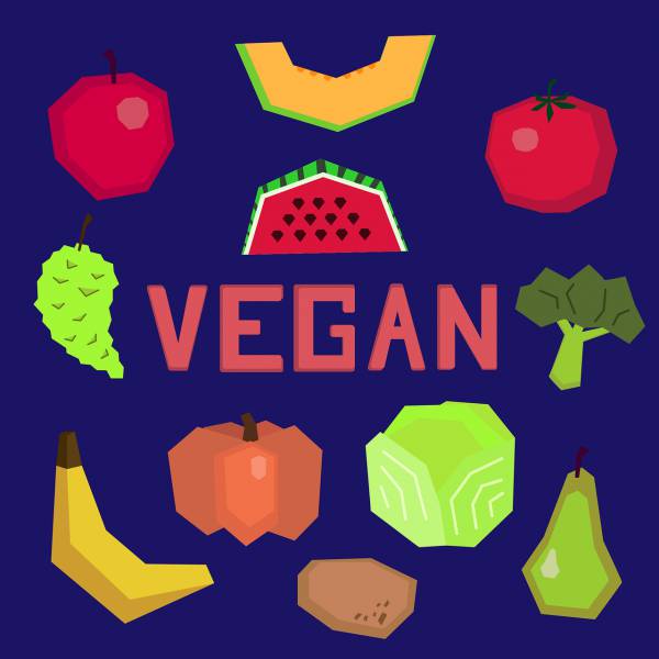 vegan vegetarian vegetables fruits  svg vector cut file