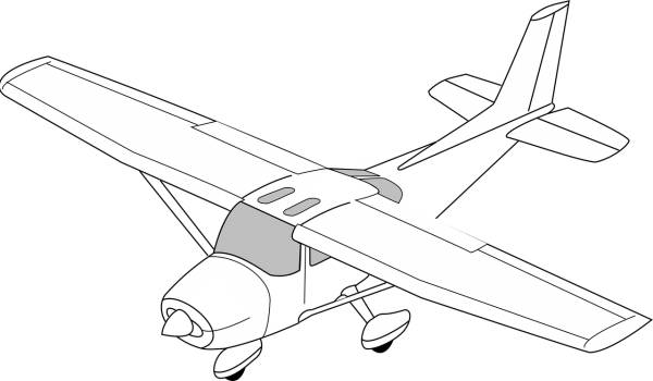 airplane plane aircraft outline  svg vector cut file