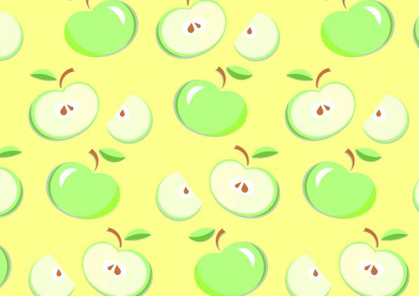 apples apple pattern vector green  svg vector cut file