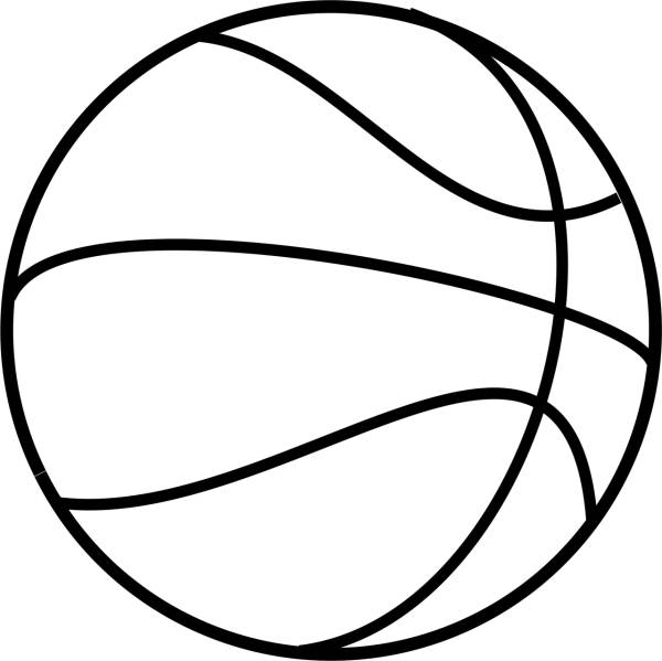 basketball sport round white  svg vector cut file