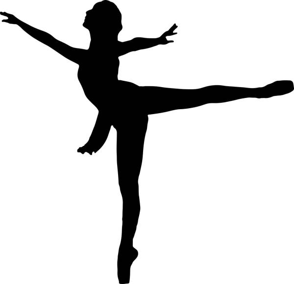 ballerina ballet dancer female  svg vector cut file