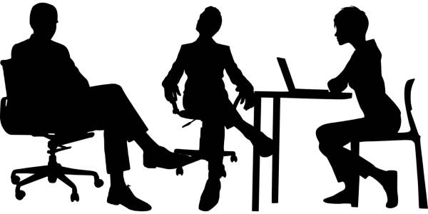 business meeting silhouette  svg vector cut file